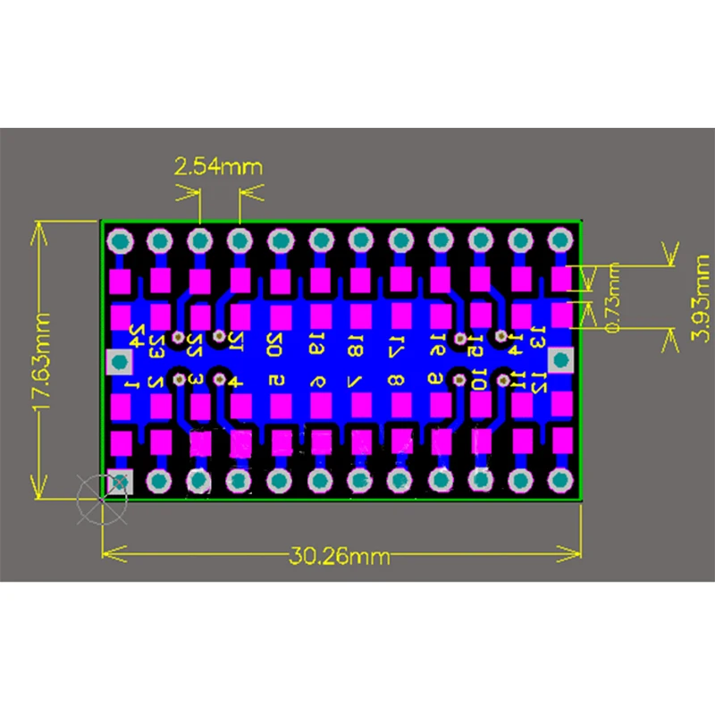 Adattatore SOP24 SSOP24 Patch a DIP In linea passo 1.0mm SMT 0805