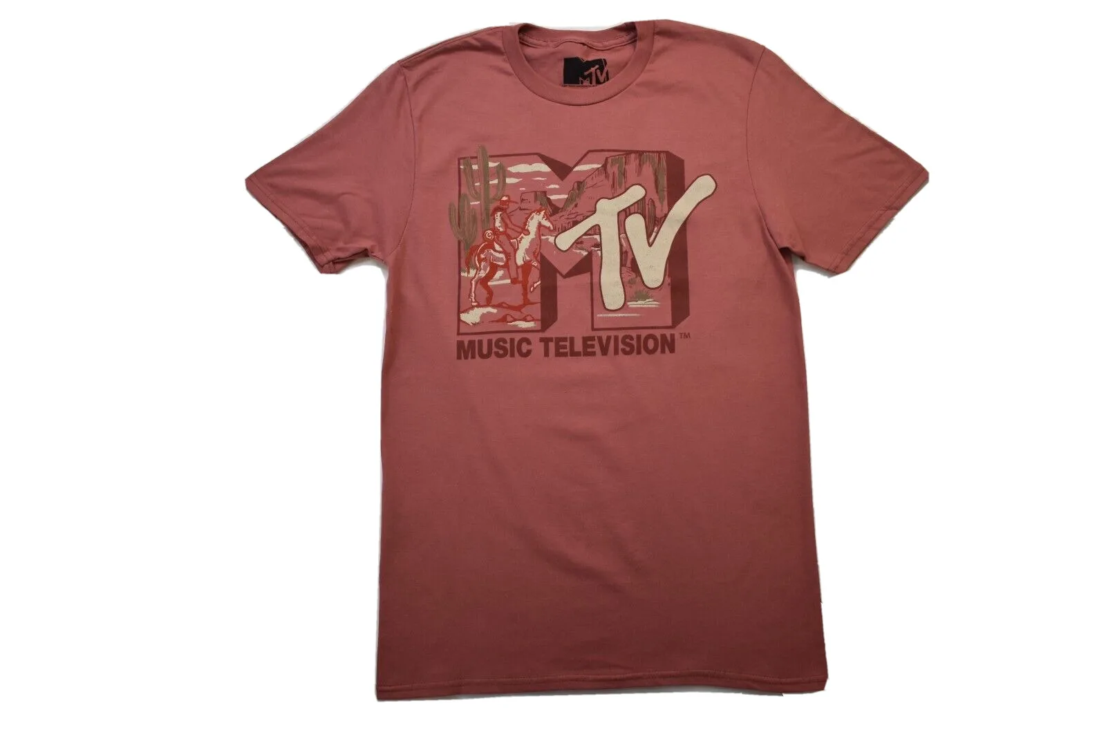

Мужская футболка MTV Music Television Cowboy Horse In Desert, новинка S 2Xl