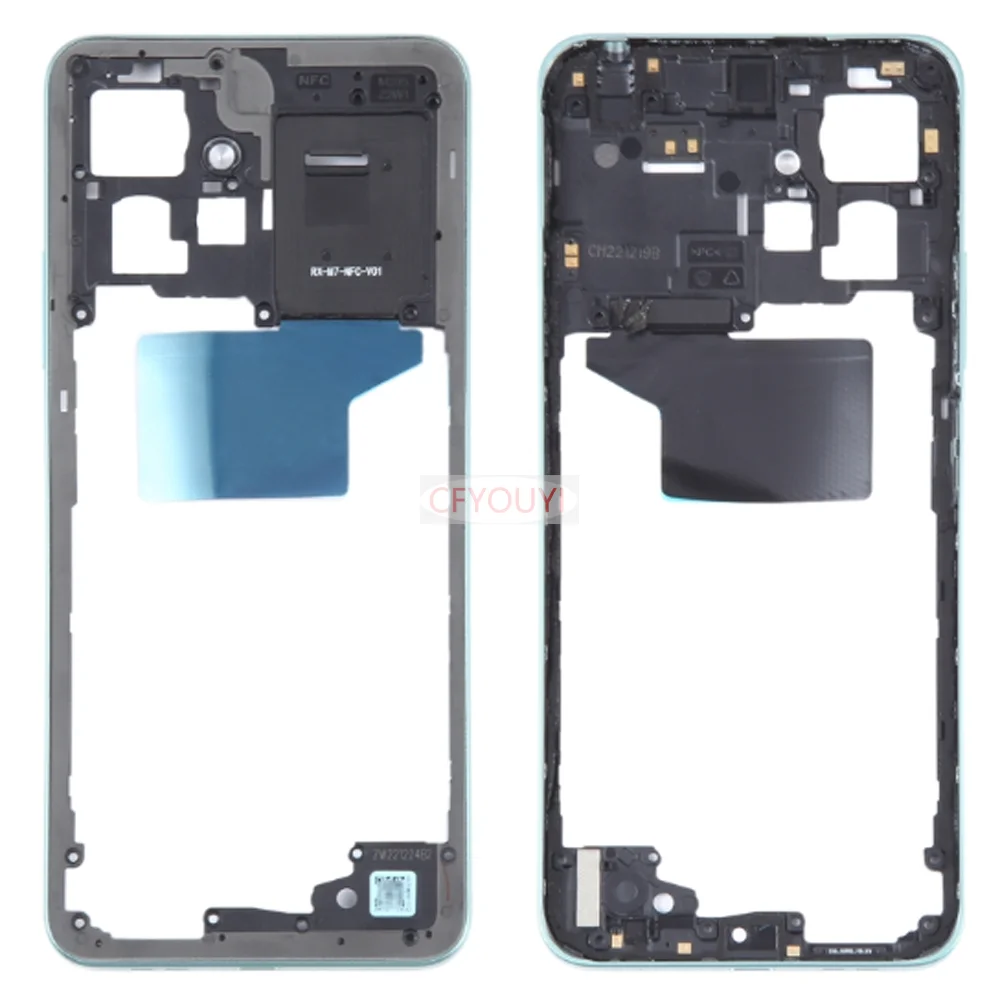Middle Frame Housing For Xiaomi Redmi Note 12 4G middle Frame Faceplate Back Housing Replacement image 2