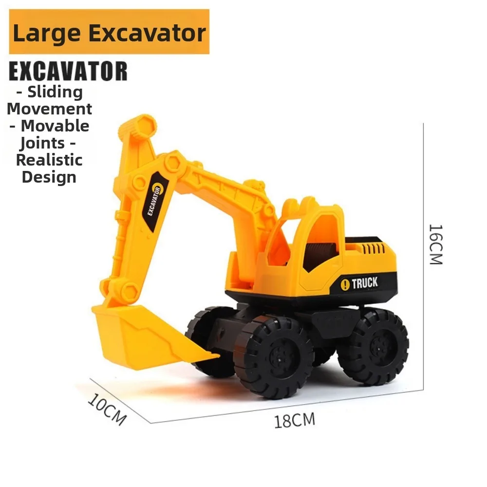 High Quality Glide Way Forward Inertial Driving Trucks Plastic 3 Styles Beach Digger Construction Truck