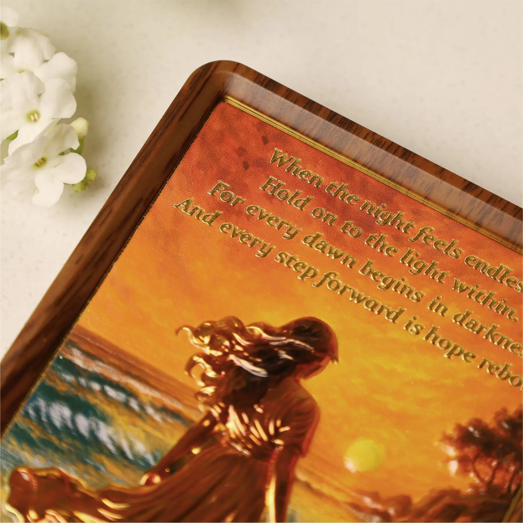 Beach Scenic Area Architectural Handicrafts Ornaments Sober Hold on The Light Within Badges