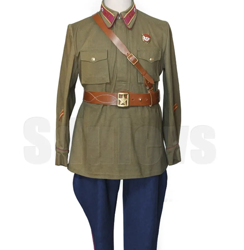 red army dress uniform High Collar Honor Guard Uniform (Red/Black)