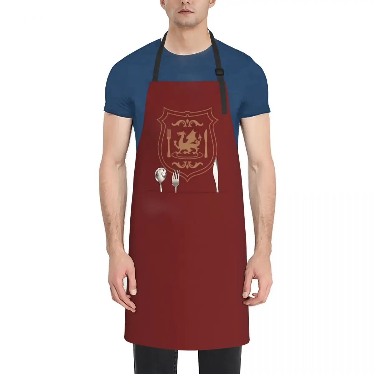 

Dungeon Logo (Ideal ver.) Dungeon Meshi casual tee Apron Kitchen Apras Man Hairdressing Ladies chef costume Apron