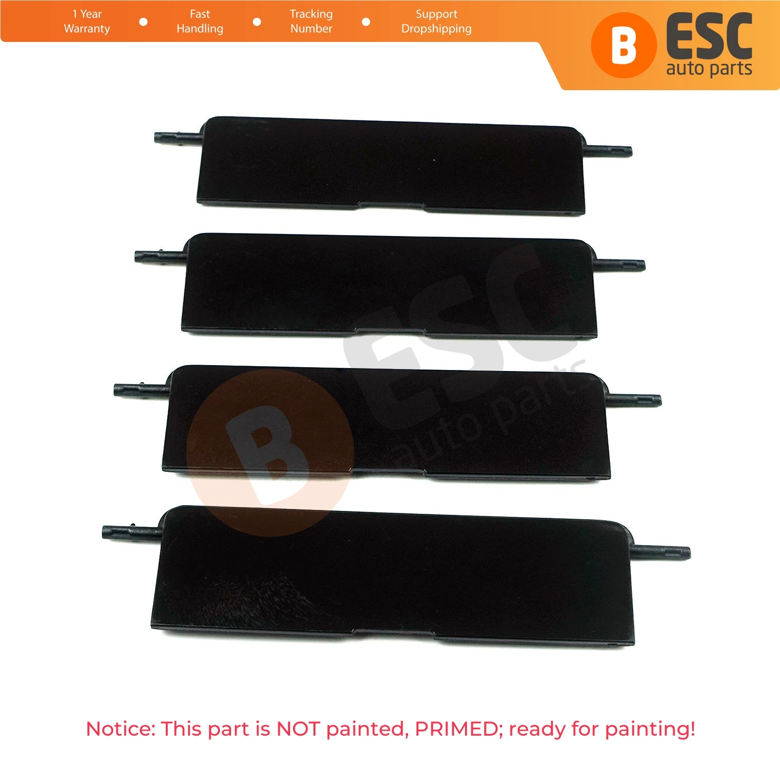 ESR555-1 4x Panoramic Roof Glass Sunroof Molding Port Bag Cover Rail Lid Trim 2126902882 for Mercedes E Class W212 S212 96*30 mm