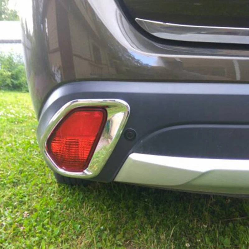 ABS 크롬 전면 및 후면 안개등 커버 트림 장식 프레임, 미쓰비시 아웃랜더 2016-2020