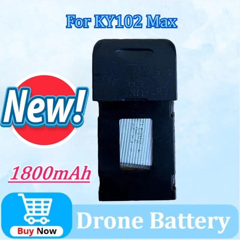 

3.7V 1800mAh Replacement Drone Battery For KY102 Max RC Plane Battery Accessory Parts Powerful Replacement Battery High-Capacity
