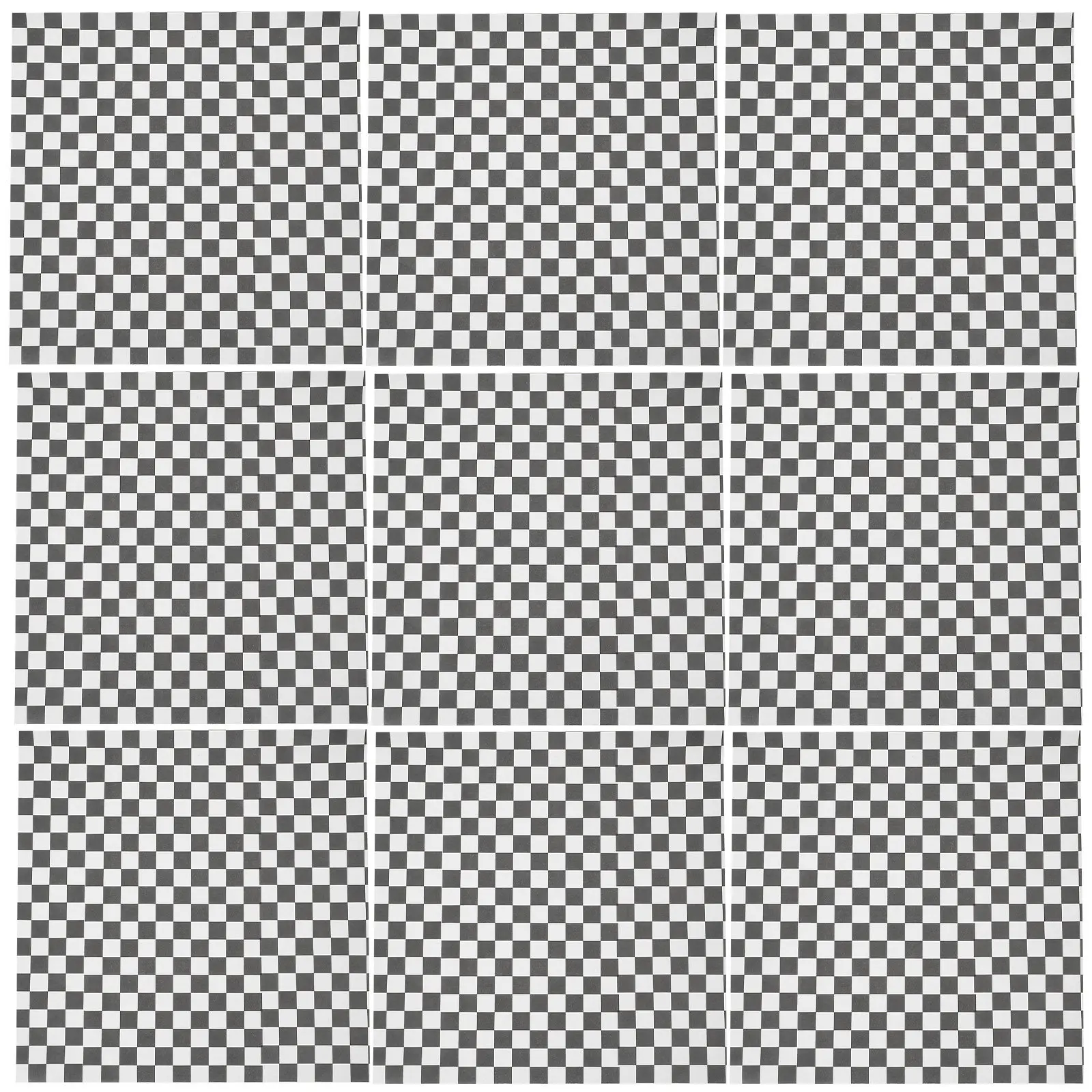 200Pcs Black And White Checkered Paper Inch Square Greaseproof Food Liners Burgers Fries Sandwiches Cakes Pastry