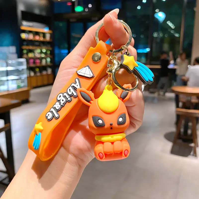 Pokemon Anime Pikachu Keychain Kawaii Eevee Schoolbag Shoulder Bag Pendant Glaceon Flareon Backpack Crossbody Bag Accessories - Image 21
