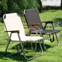Outdoor Folding Chair Picnic Camping Chair Portable Fishing Beach Chair Oxford Cloth Carbon Steel Bracket Integrated Design