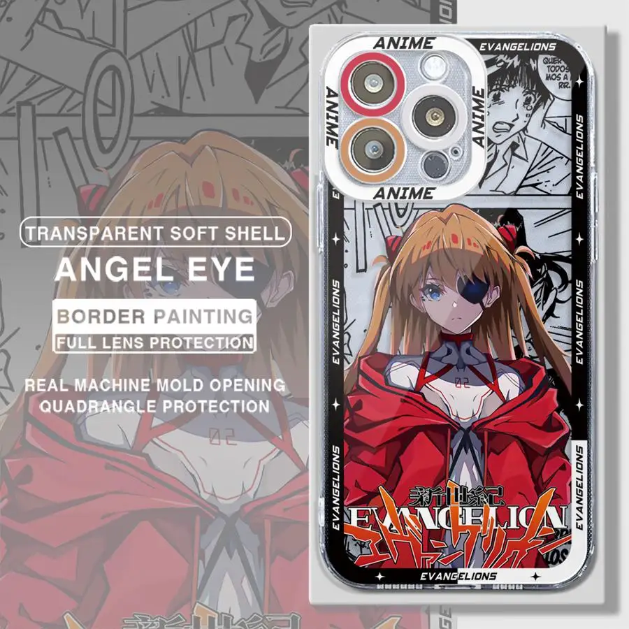 G-Genesis E-Evangelions Phone Case for iPhone 14 15 Pro Max 11 12 Mini 13 Pro Max SE 8 7 Plus XR X XS Max Soft TPU