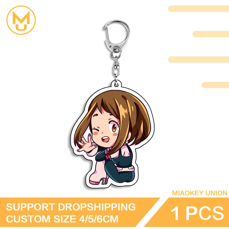 Figura de Anime de dibujos animados Kirishima postura sentada encantador exquisito llavero acrílico personalidad creativa llaveros divertidos