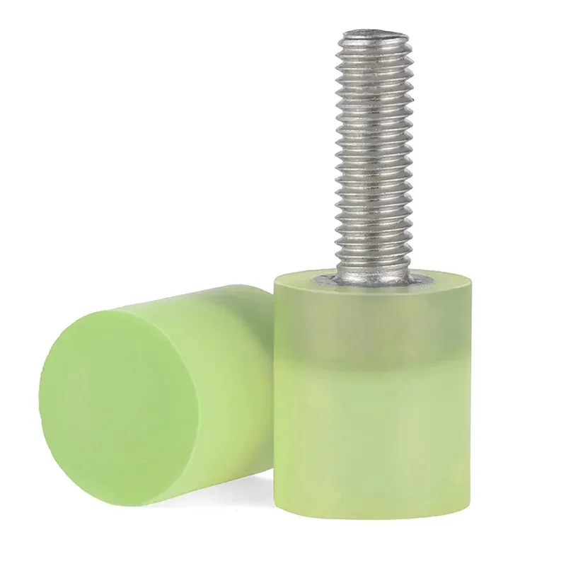 منع الضرر 304 الفولاذ المقاوم للصدأ البولي يوريثين المغلفة الترباس الحد من الضوضاء للمعدات الدقيقة M4 M5 M6 M8 M10 M12