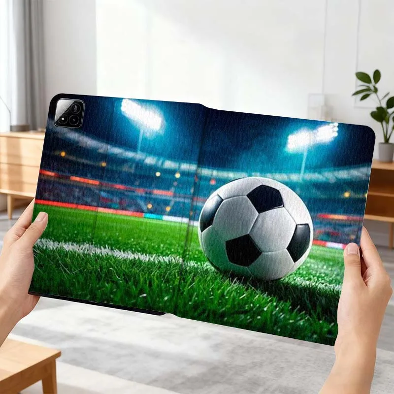 

Soccer Field Stadium Light For Xiaomi Mi Pad Mini 4 5 6 7 SE Pro Plus Redmi Pad 2 SE 2025 8.8 11 Foldable Tablet Case Gift