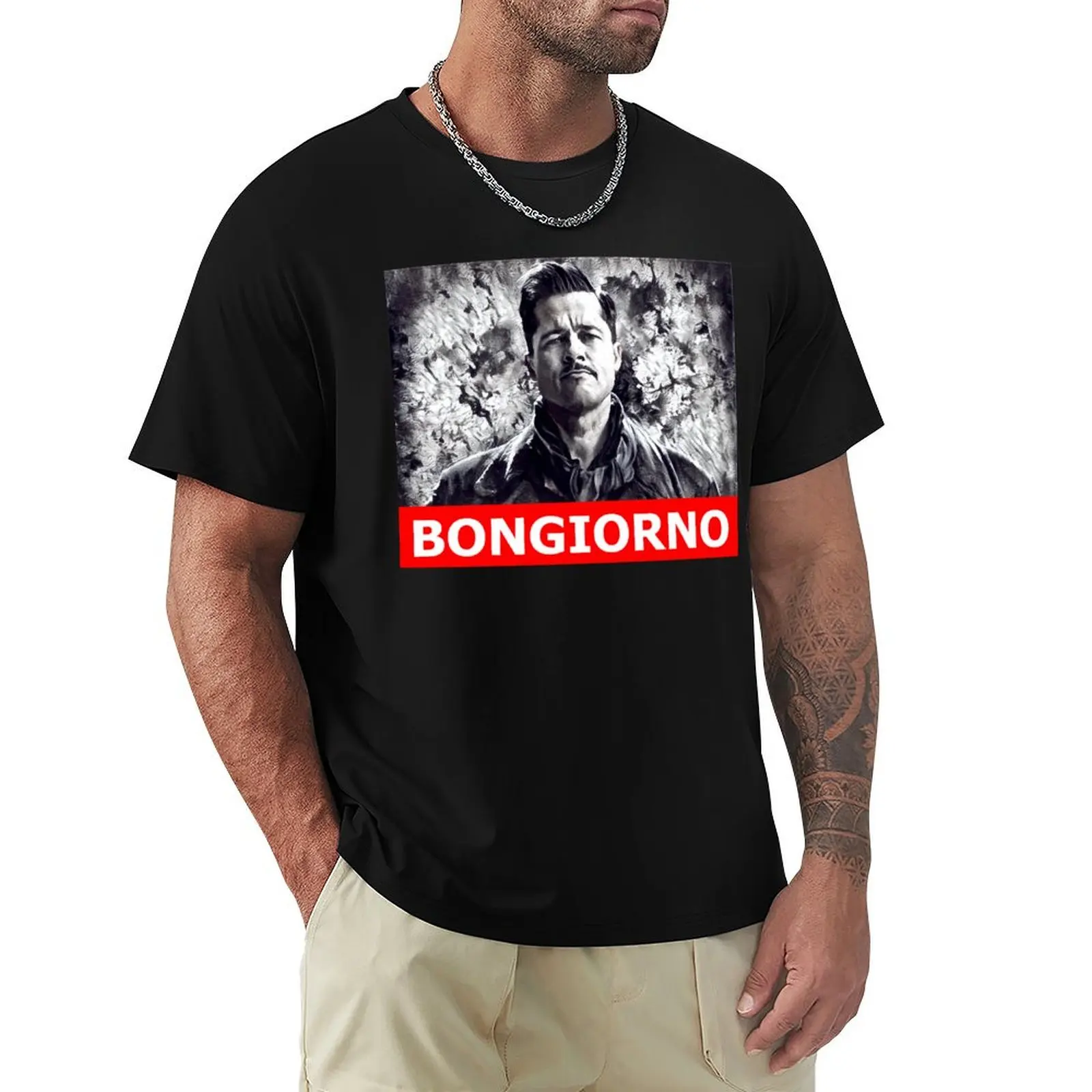 

Inglorious Basterds Aldo Raine T-Shirt aesthetic clothes anime t shirts mens fashion