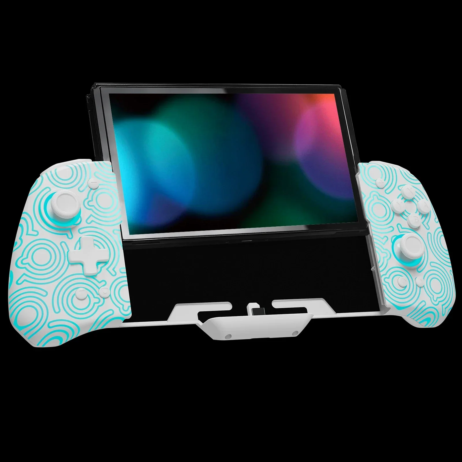 

1Pcs Luminous Pattern Controller For Nintendo Switch/OLED Ergonomic design One-Piece Joypad With 7 LED Colors/Turbo/Mapping