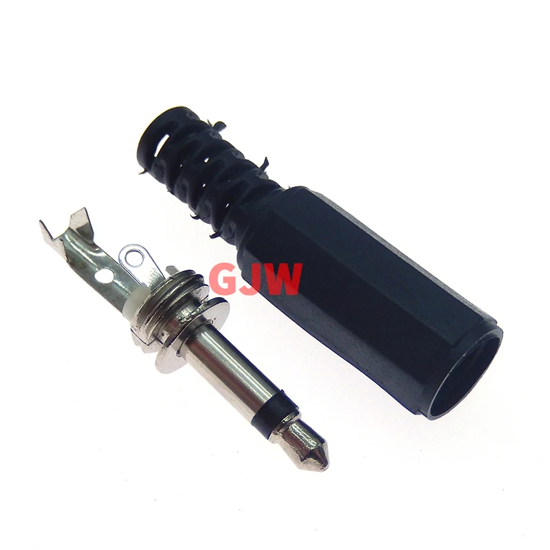 10PCS 3.5MM mono AUDIO jack plug male connector Welding line HeadPhone stereo