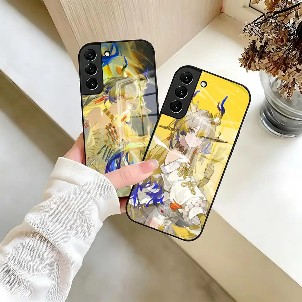 Arknights Shu Phone Case For Samsung S26 S25 Edge S24 S23 S22 Ultra Plus Fe A57 A37 A17 A56 5G Glass Cover