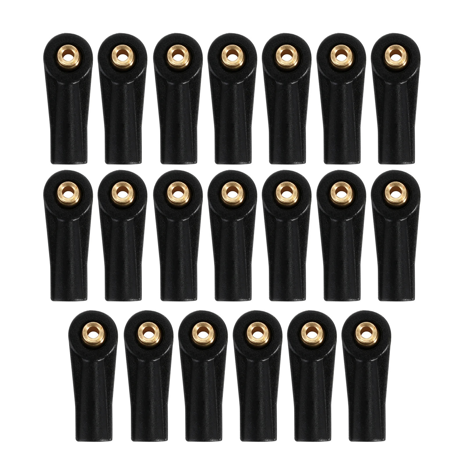 20PCS M2 Black Plastic Rod Ends Link Balls Set For 1/24 RC Crawler Car Axial SCX24 Upgrade Parts