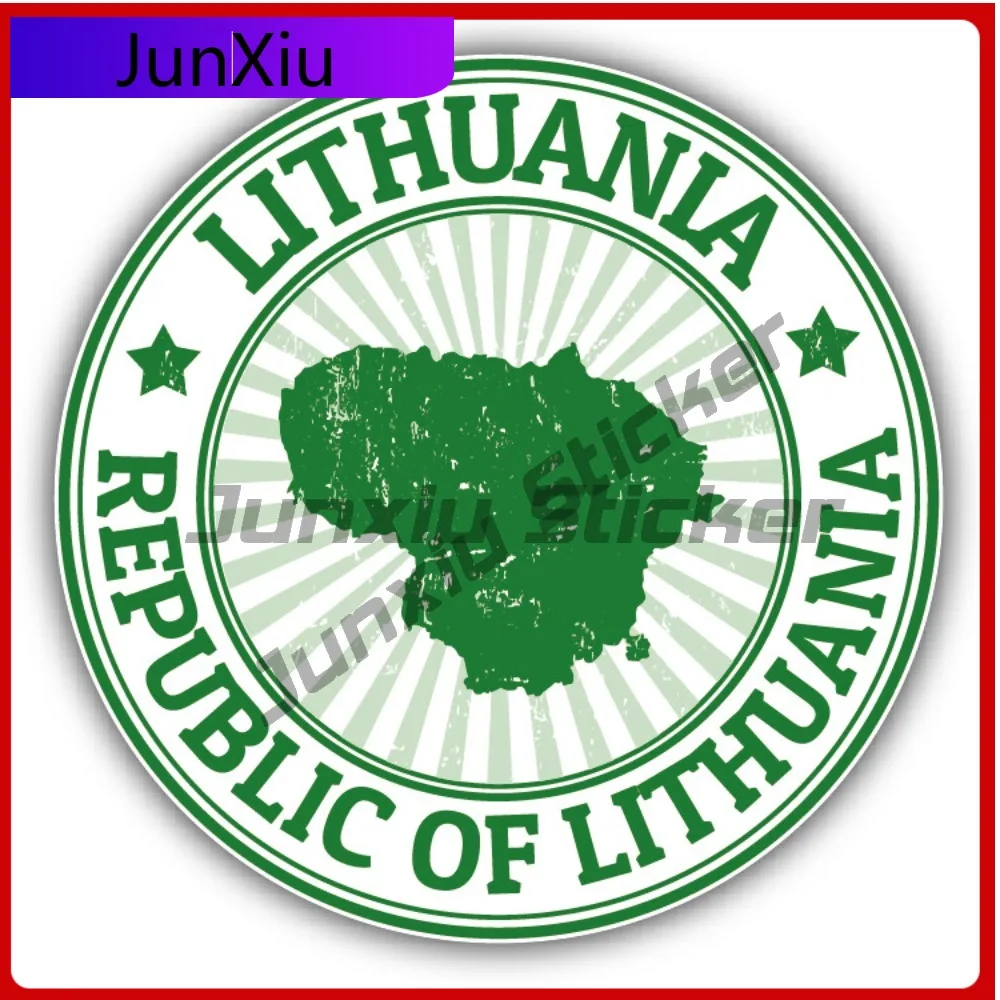 

Lithuania Map Creative Sticker Stamp Car Decal Bumper Stickers Funny Style Car Use For Rear Window Automotive Decor Scratch C