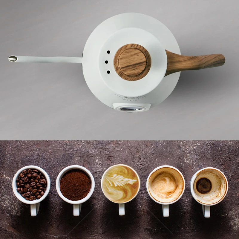 110 فولت/220 فولت غلاية كهربائية ريترو 1.0L معقوفة نحيلة الفم إبريق الشاي اليد المشروب إبريق قهوة 304 الفولاذ المقاوم للصدأ مع ميزان الحرارة