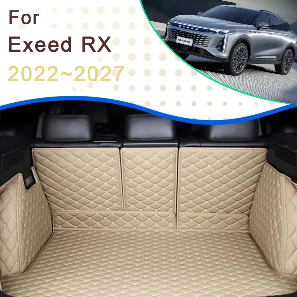 

Car Trunk Cargo Liner For Exeed RX Yaoguang Omoda C9 2022~2027 Rug Rear Boor Mats Carpet Storage Pads Auto Accessories 2025 2026