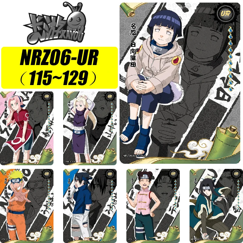 kayou NARUTO UR 115~129 Series Hyuuga Hinata Haruno Sakura Tenten Rare Collection Card Christmas Birthday Gift Game Toys