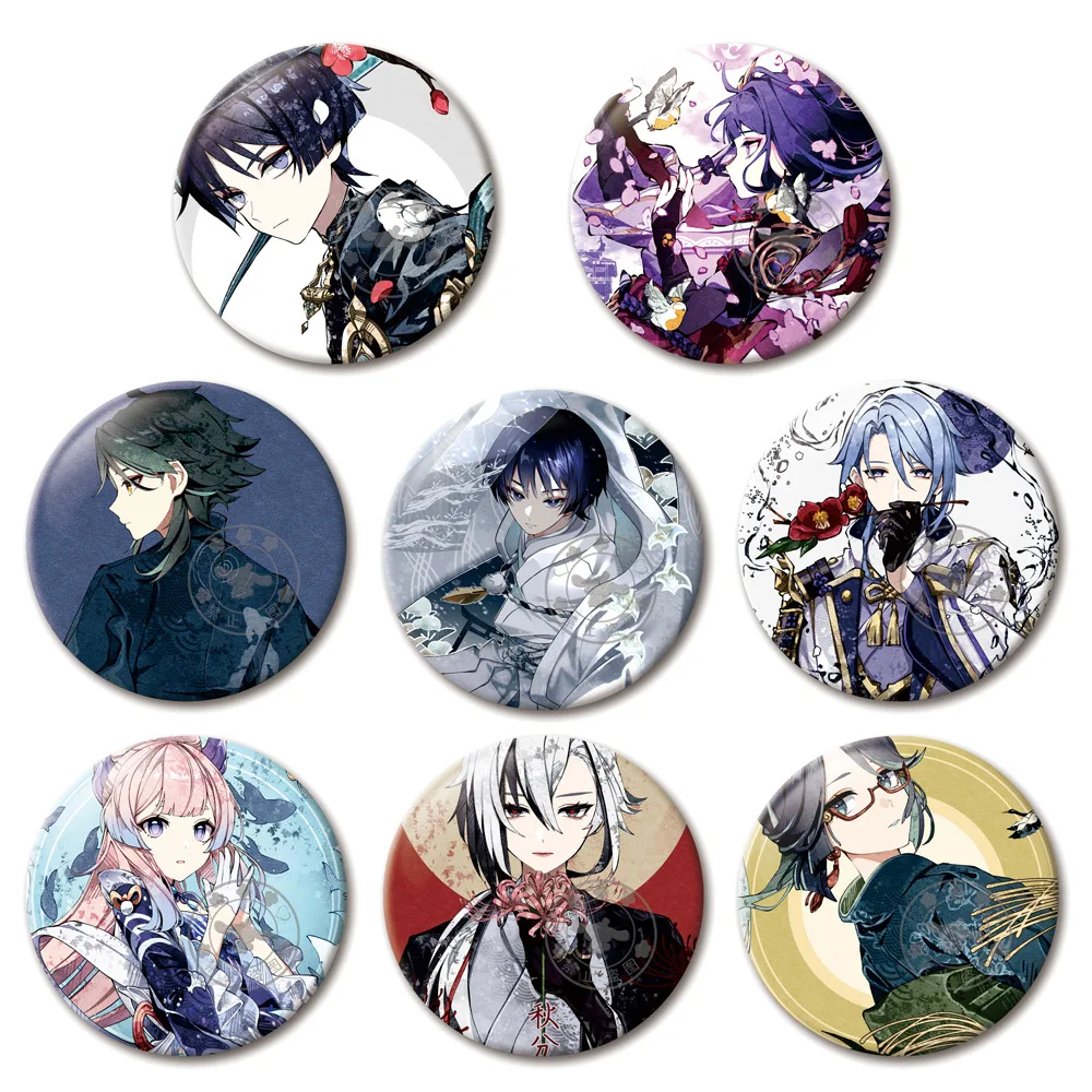 

Game Genshin Impact Raiden Shogun Wanderer Metal Brooch 58MM Figure Badge Pin Bag Accessories Fan Gift
