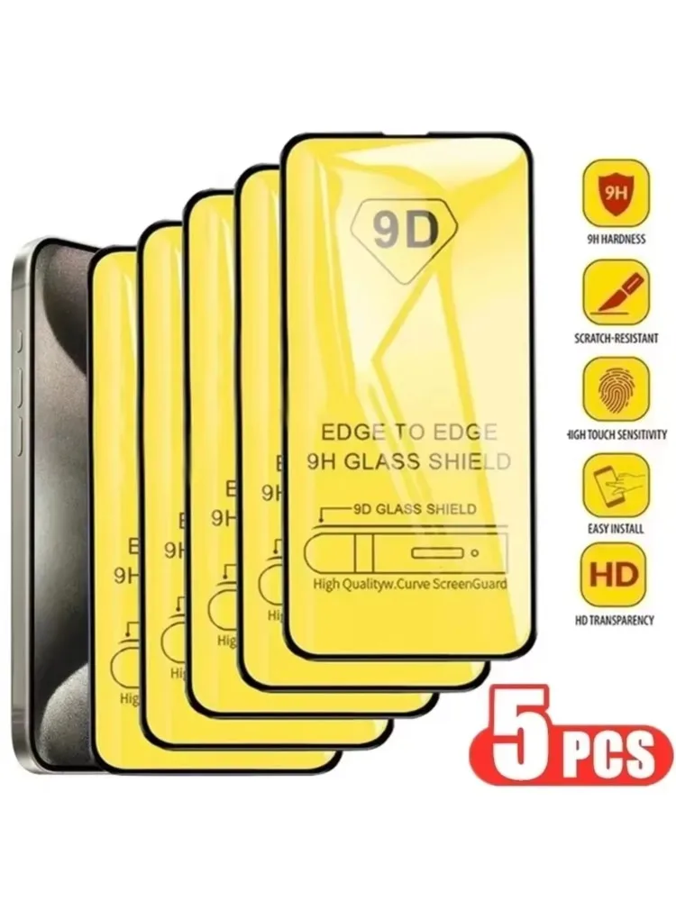 Szkło Hartowane 9D do iPhone 17 Air 18 16 15 11 12 14 13 Pro Max 16e 8 7 Plus 13 12 Mini XR XS X SE 2022 2020 Folia Ochronna na Ekran — zdjęcie produktu 7