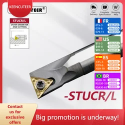 HSS H08K-STUCR09 H10K-STUCR09 H12M-STUCR11 H14N-STUCR11 High speed steel turning tool STUCR Holder Cutter Bar CNC Lathe