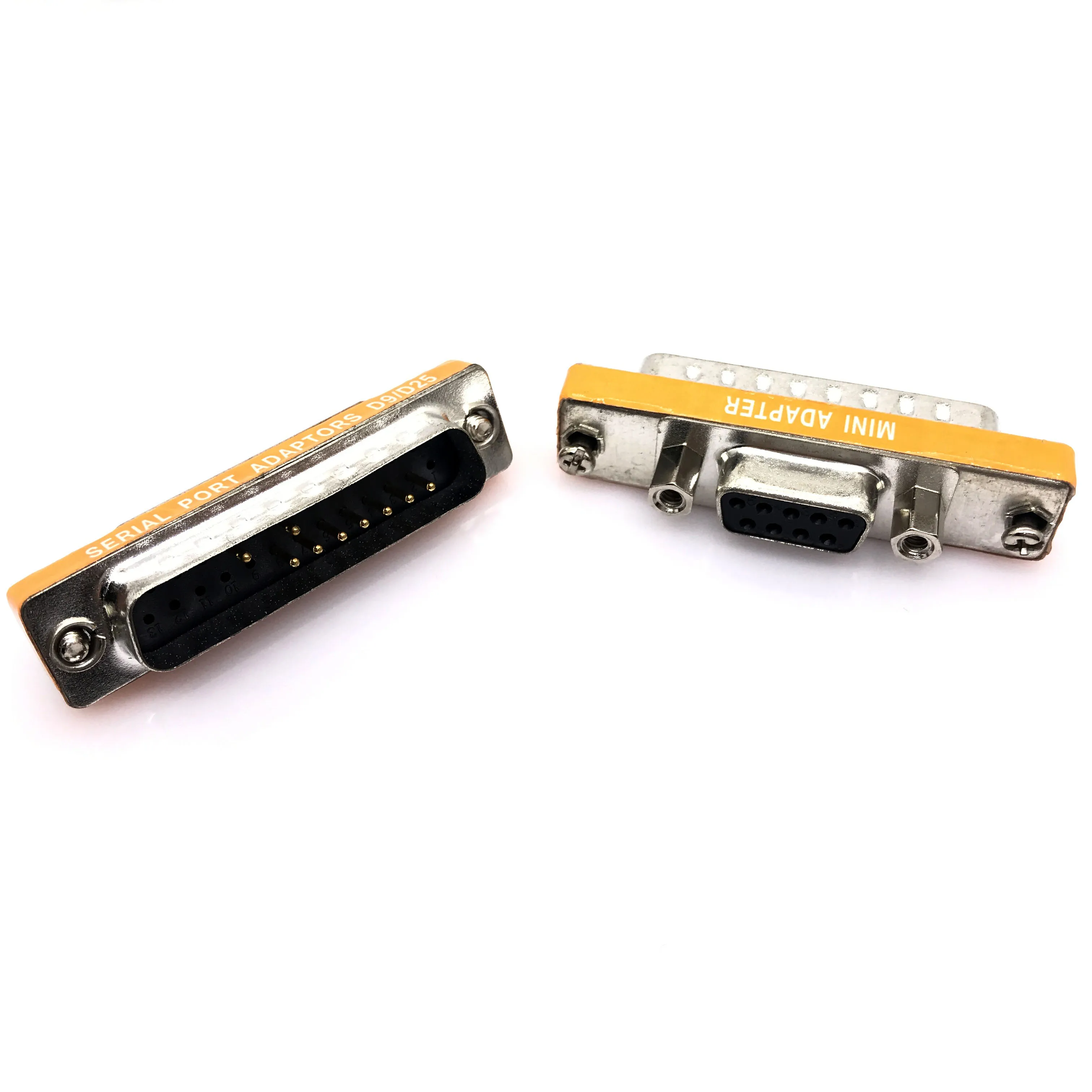Mini DB25 to DB9 Adapter , Male to Female M/F Serial at Modem Mini Adapter Gender Changer Coupler RS-232
