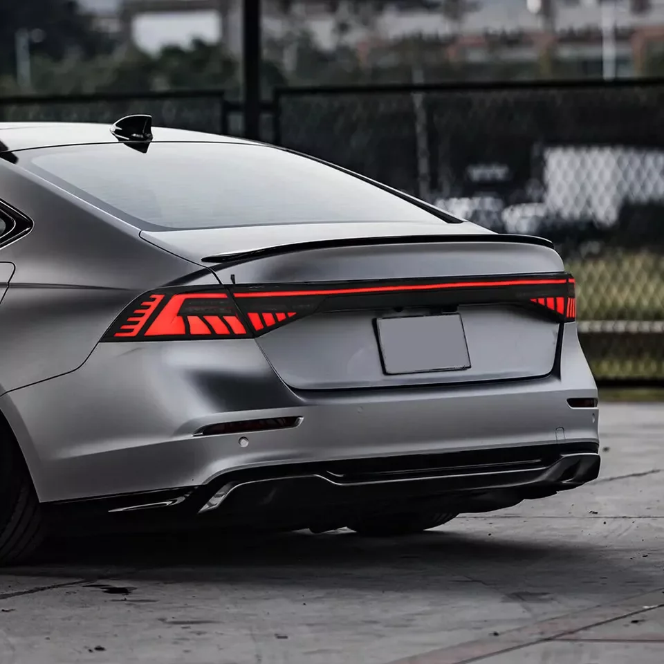 LED Tail Lights forAccord 2023 Clear and Smoked Rear Lamps Animation DRL 2