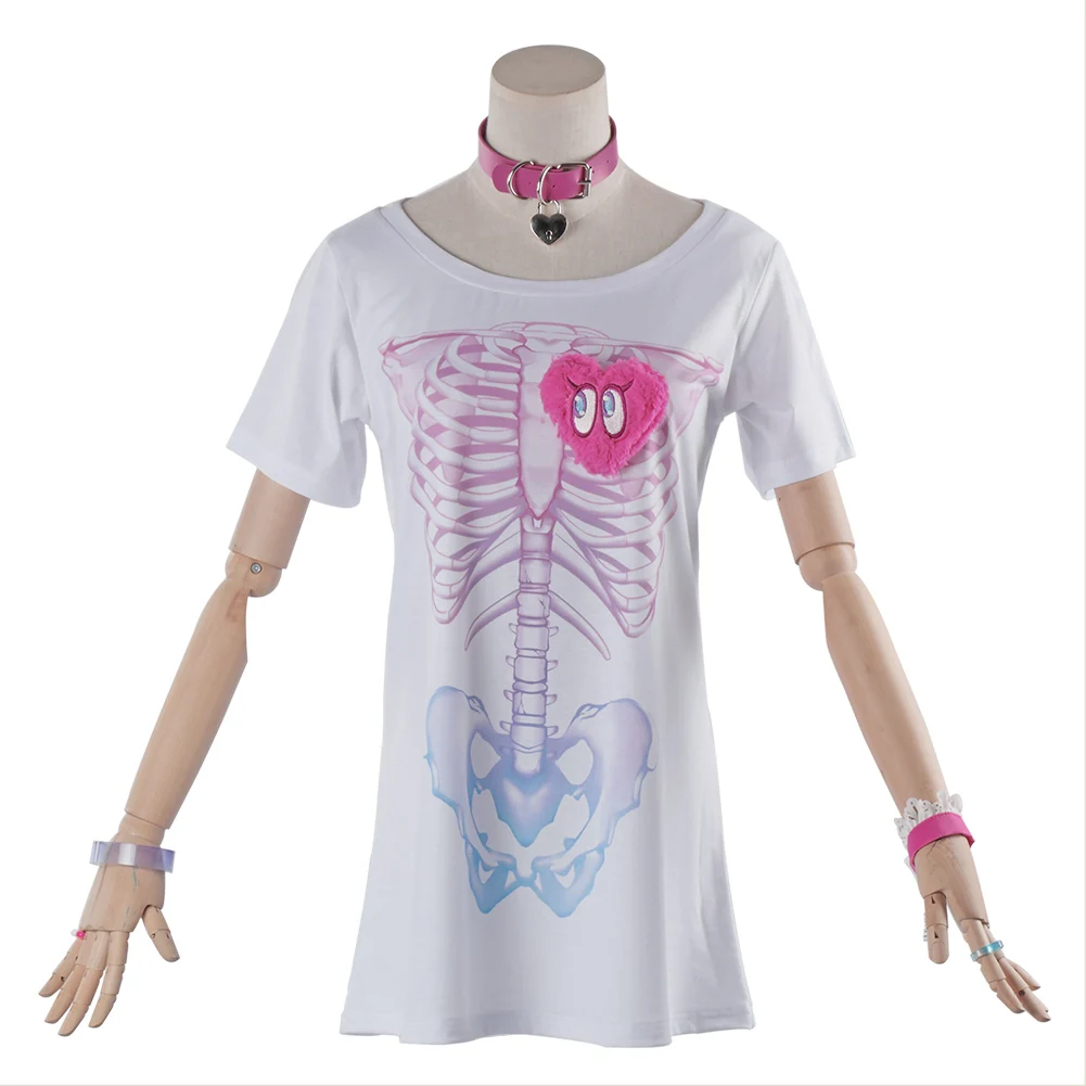 Disfraz de Cosplay para niñas Yumemi Riamu, camisa, peluca, disfraces de Carnaval de Halloween