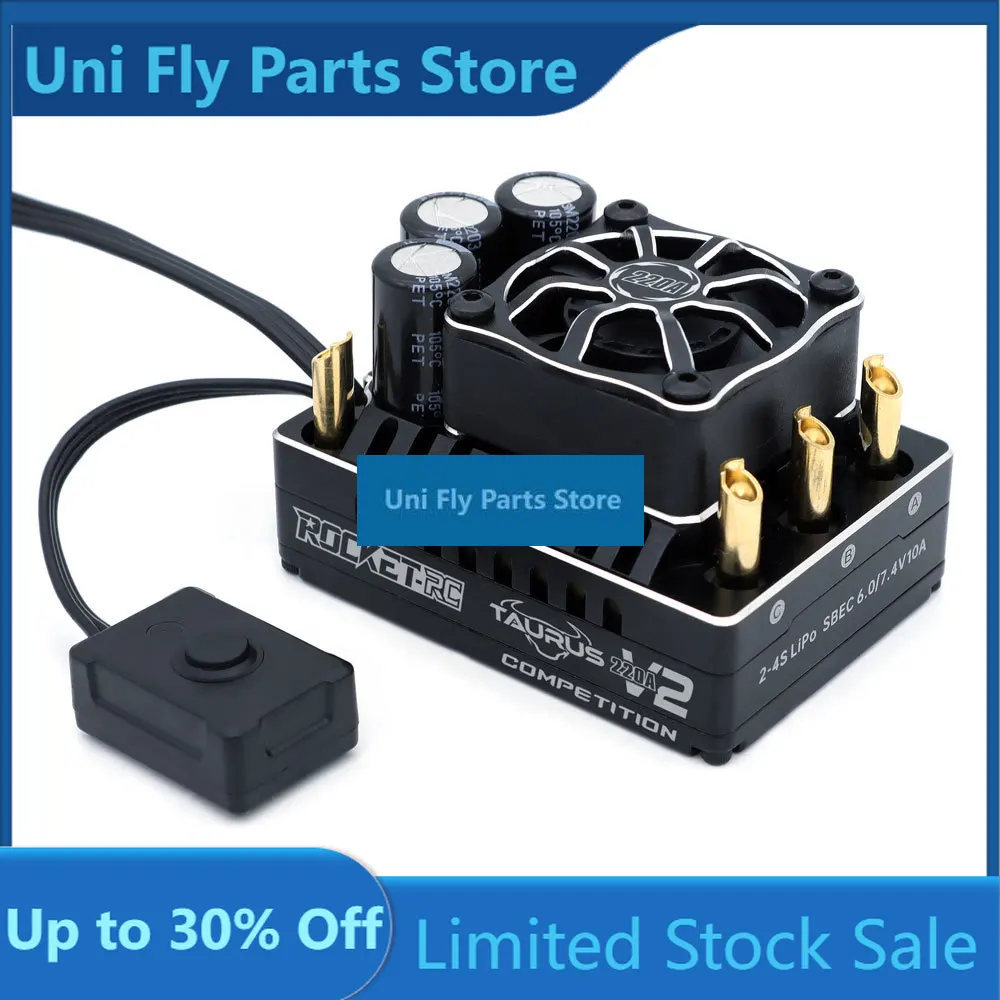 UniFlyROCKET-RC Sensored Waterproof Brushless Motor 4268 4274 V2 220A ESC 2-4S For 1/8 Wltoys HSP Traxxas Arrma RC Off-Road Truc