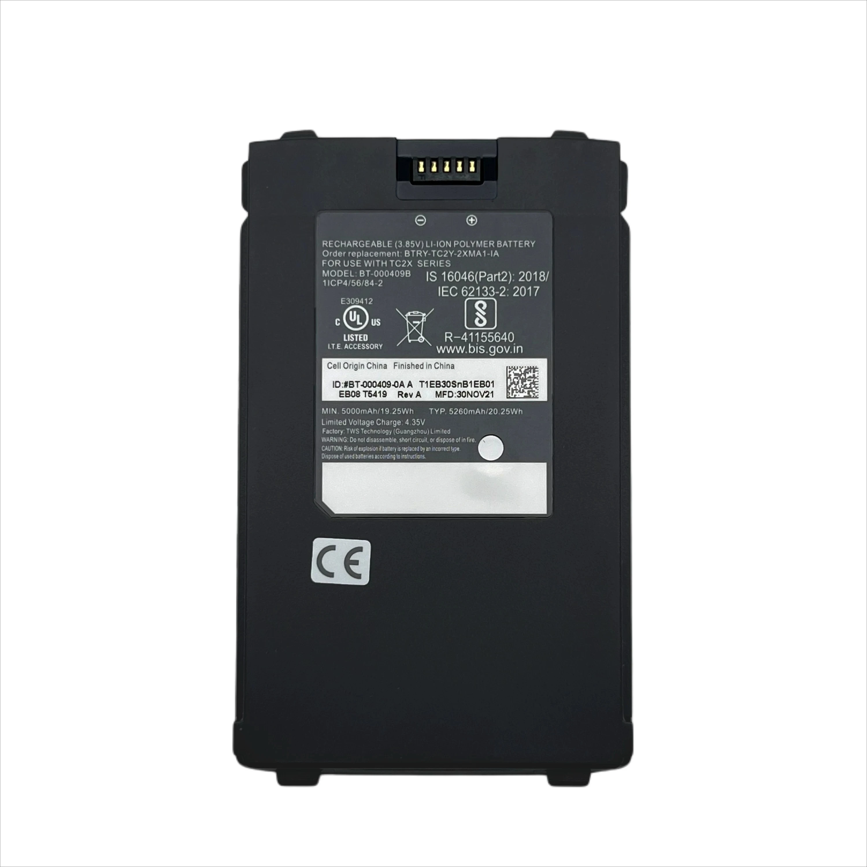 Brand new suitable for zebra tc21/thin and thick battery bt-000409 3300mah btry-tc2y-1xma1