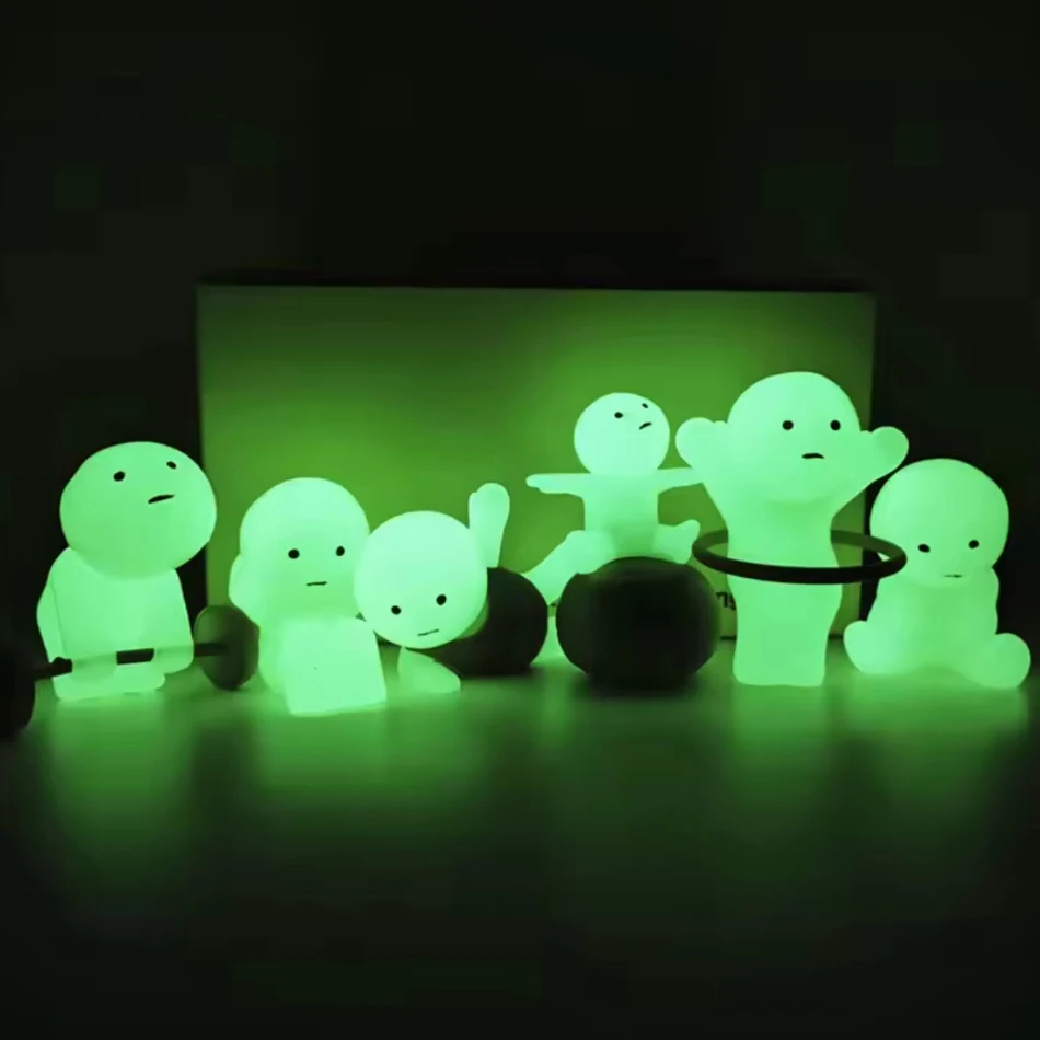 SMISKI Blind Box Neue Heiße Niedliche Mini-Figur Mehrere Serien Nachtleuchtende Puppe Schreibtisch-Deko Überraschungsspielzeug Geschenk – Detail 4