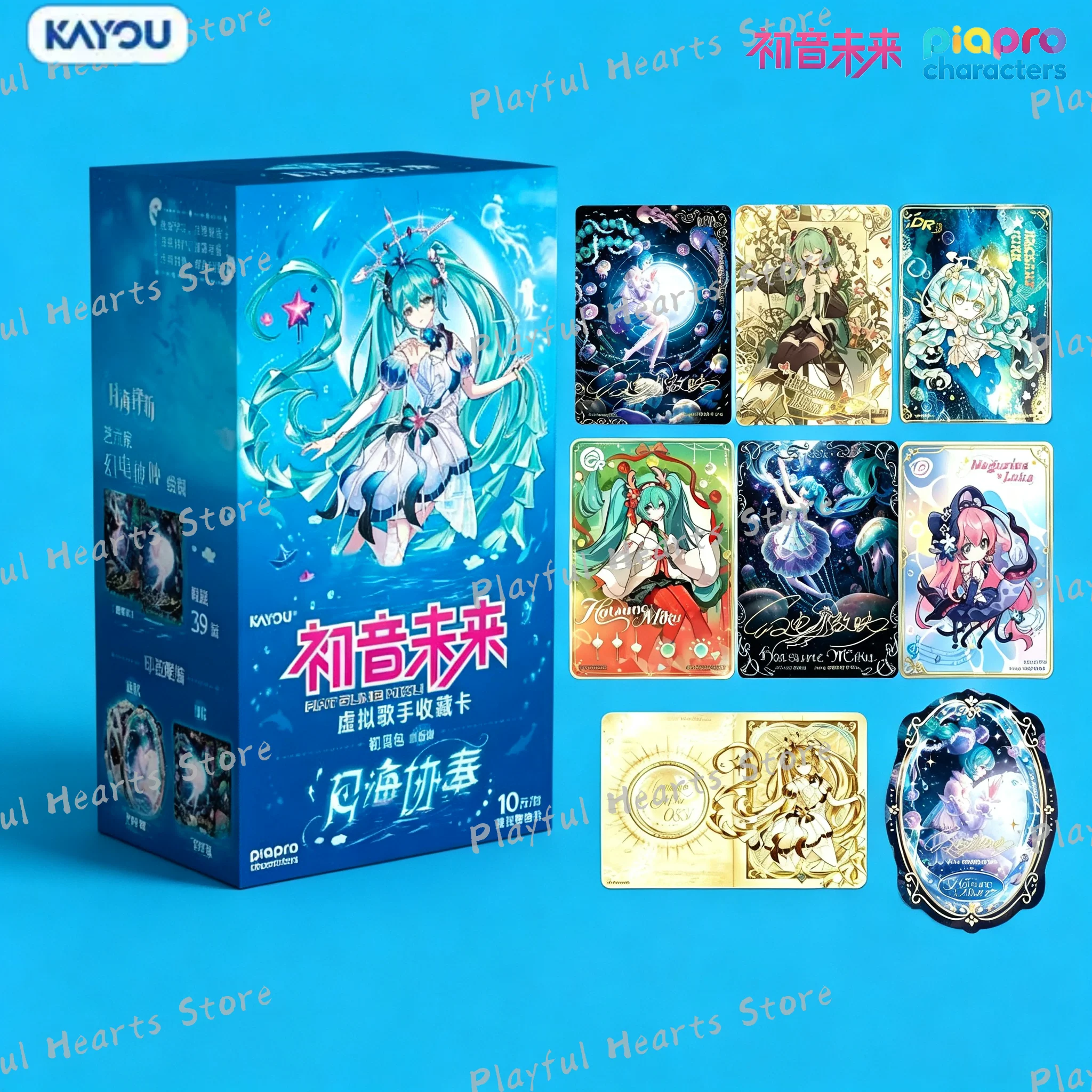 Kayou Hatsune Miku Virtual Singer Collection Card First Sight Pack Vol 6 Moon Sea Concerto Trading Card Hobby Collectible Packs