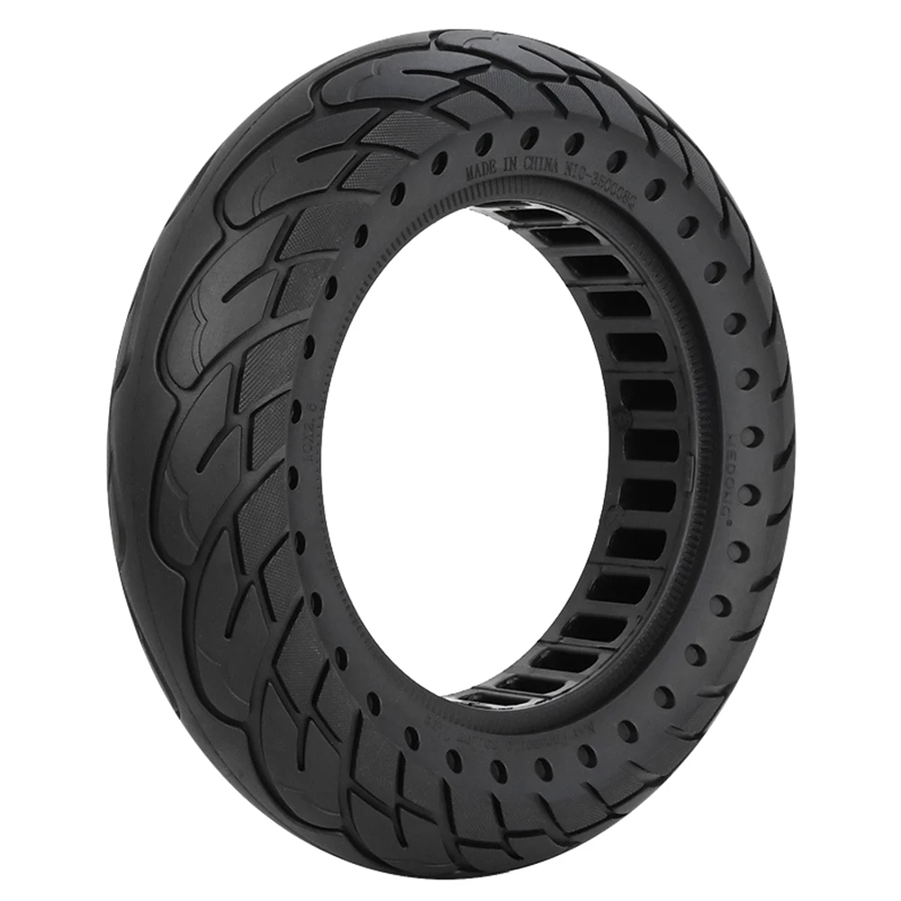 Electric Scooter 10X2.5 Inch Rubber Tyre Puncture Proof Durable Honeycomb Solid Tire for Ninebot MAX G30 Black