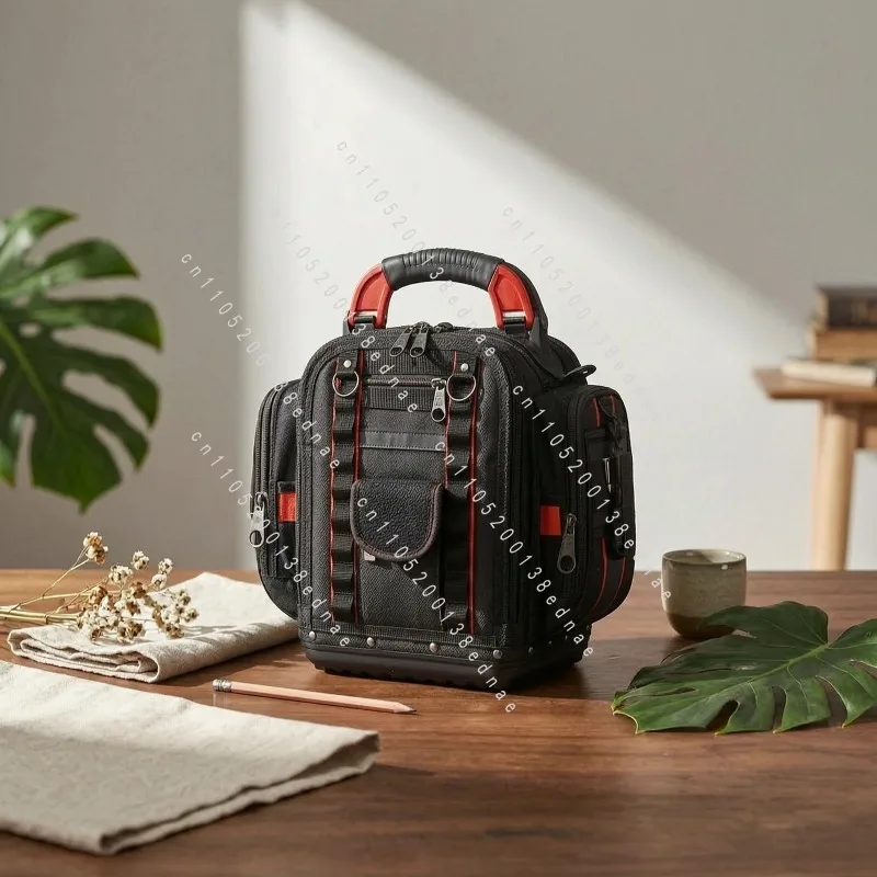 Heavy Duty Tool Backpack Long-Lasting Portable Tool Bag Work Gear Large Capacity Comfortable Carry For Construction Site
