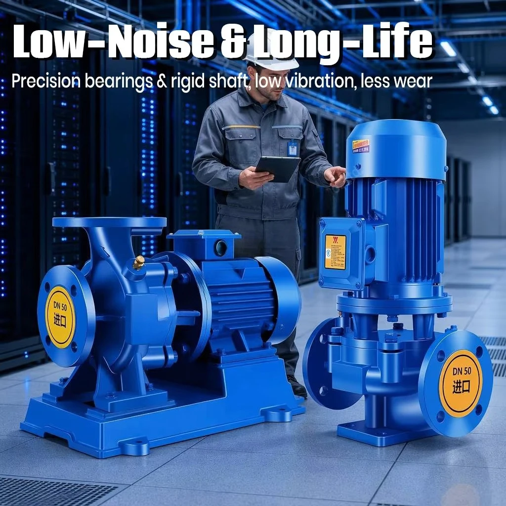 High Head Cast Iron Vertical Pipeline Booster Pump Long Distance Water Delivery Centrifugal Pump