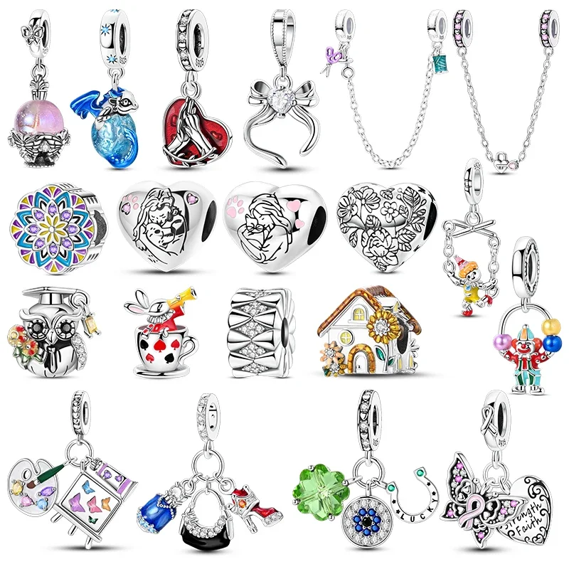 

Charms Joker Art Perfume 925 Silver Pendants Beads Fit Original Bracelet Diy for Woman Fashion Jewelry Beads for Jewelry Making