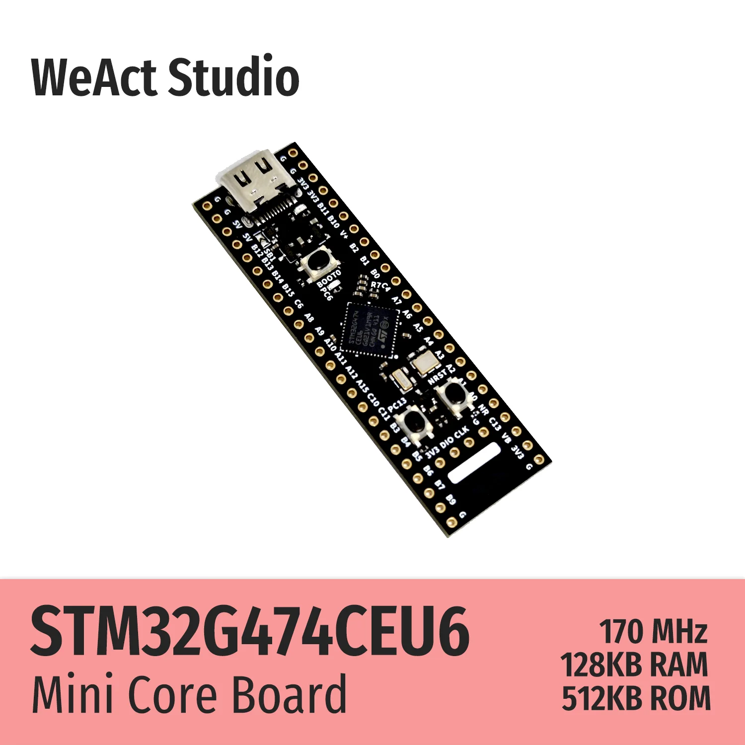 Weact Lange Type Stm32g474ceu6 Stm32g474 Stm32g4 Stm32 Core Board Demo Board