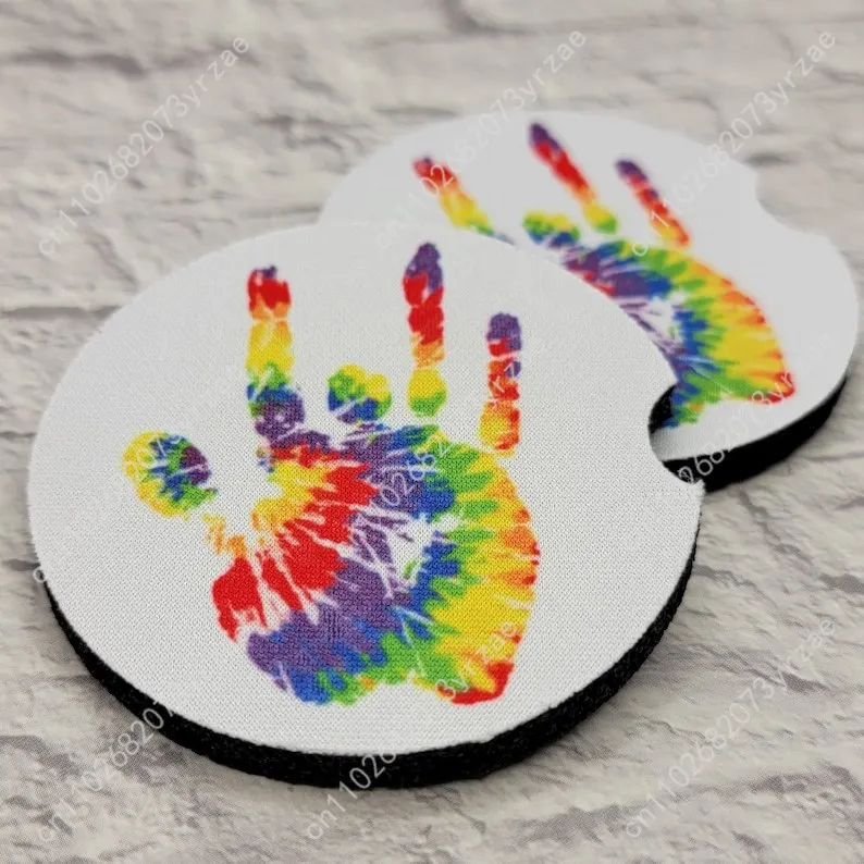 

Grateful Dead Car Coasters 2pcs Absorbent Anti Slip Car Coasters Scalding Waterproof Easy Clean Car Interior Accessories