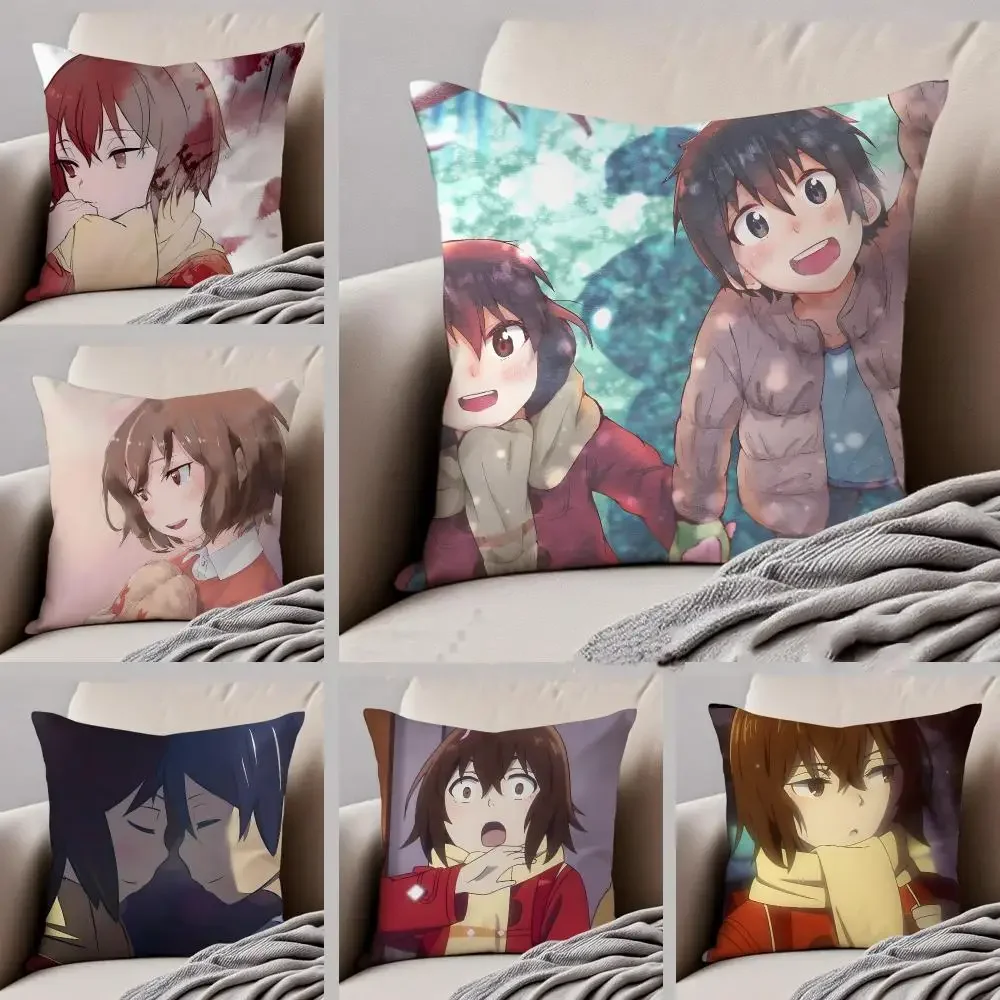 Mystery Anime E-Erased Cushion Cover Throw Pillow Cover Hidden Button Durable Polyester Chair Cushion