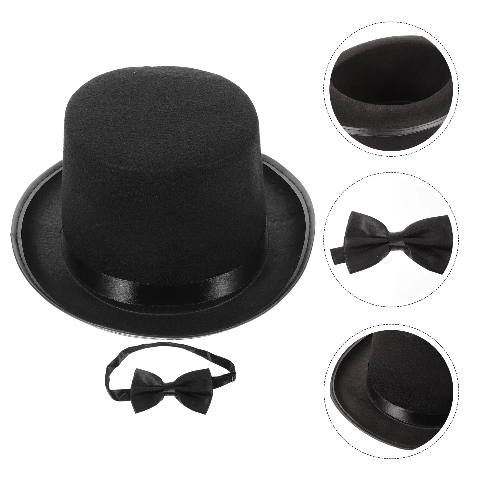 Schicker Detektiv-Cosplay-Hut, Fliege, Rollenspiel-Requisiten, die Versorgung für Bühne, Halloween, Party, Detektiv-Rollenspiel-Requisiten durchführen