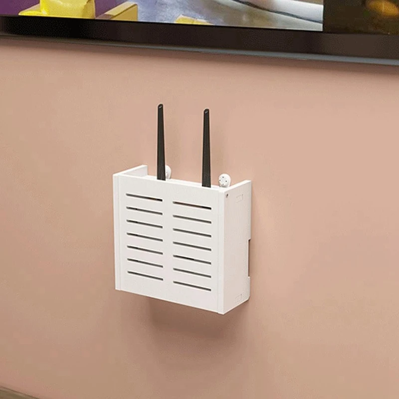ABWR-Boîte de rangement murale pour routeur Wifi, élégante évaluation des câbles pour la décoration intérieure