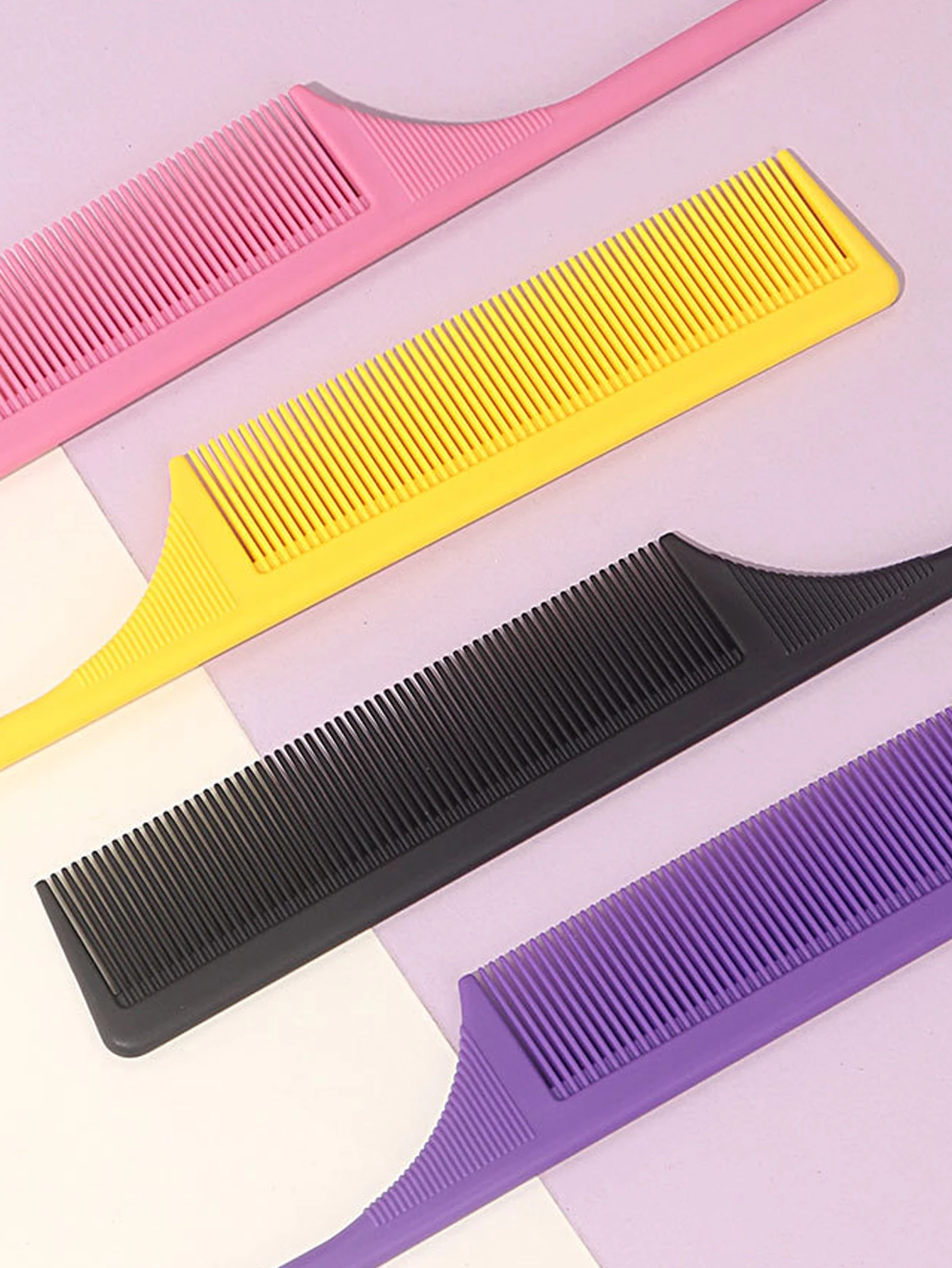 1pcs plastic professional hair comb, fine teeth, anti-static ponytail comb, salonhair styling hair comb tool