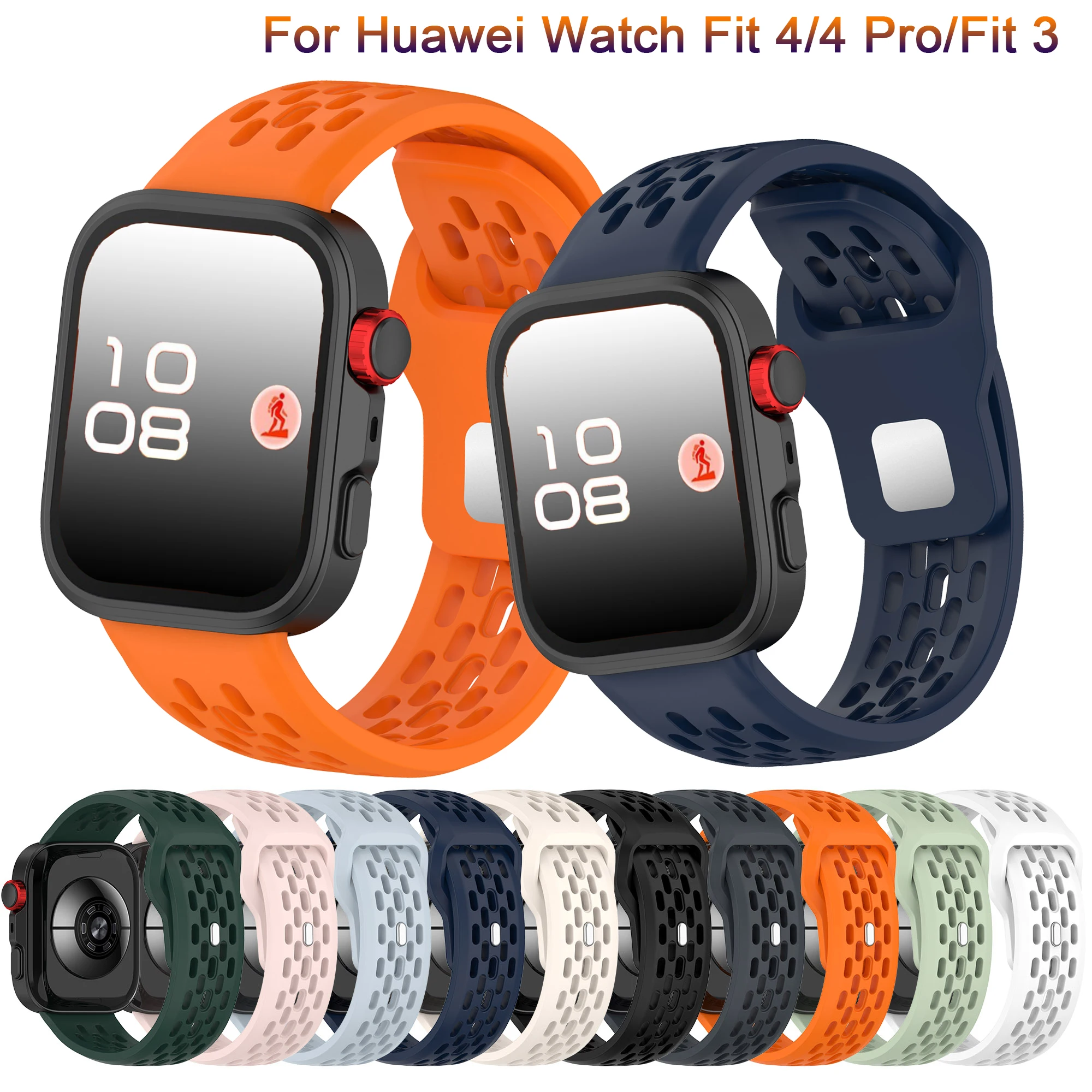 

Soft Silicone Strap For Huawei watch Fit 4Pro Watch Bracelet Correa Replacement Sport Watchband For Huawei watch Fit 4 Bands New