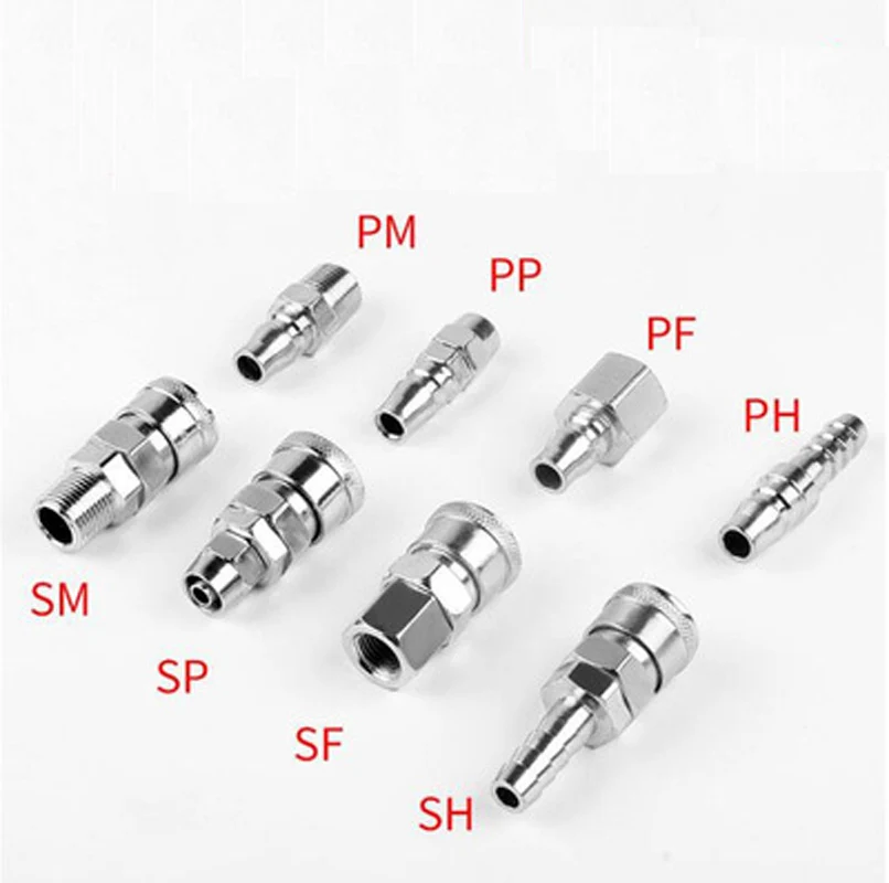 Pneumatic fittings Air Compressor Hose Quick Coupler Plug Socket Connector SP20,PP20,SM20,PM20,SH20,PH20,SF20,PF20