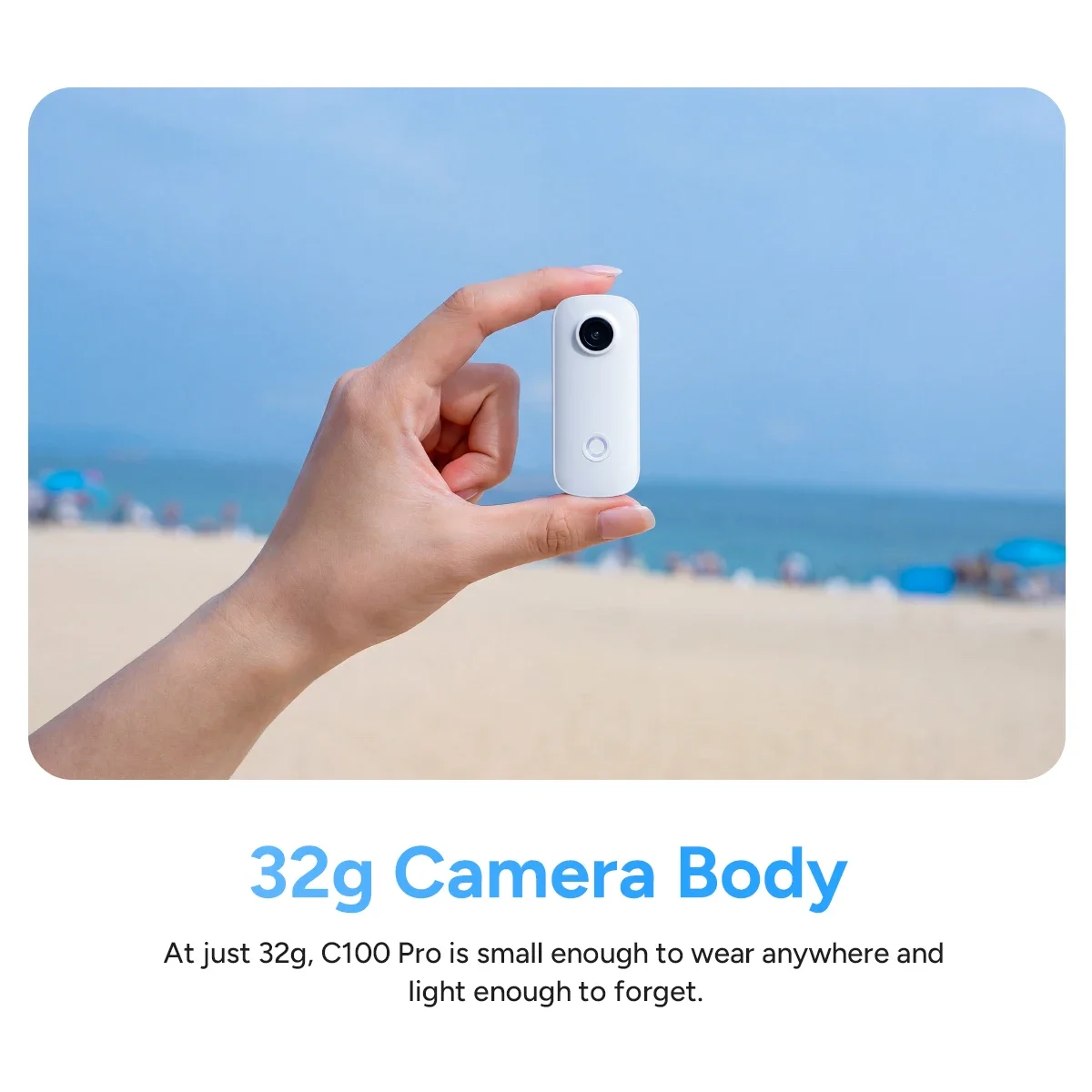 SJCAM C100PRO Waterproof Mini Action Cam 4K Thumb Camera SJCAM Pocket Body Camera for Sports Riding(No microSD) - view 3