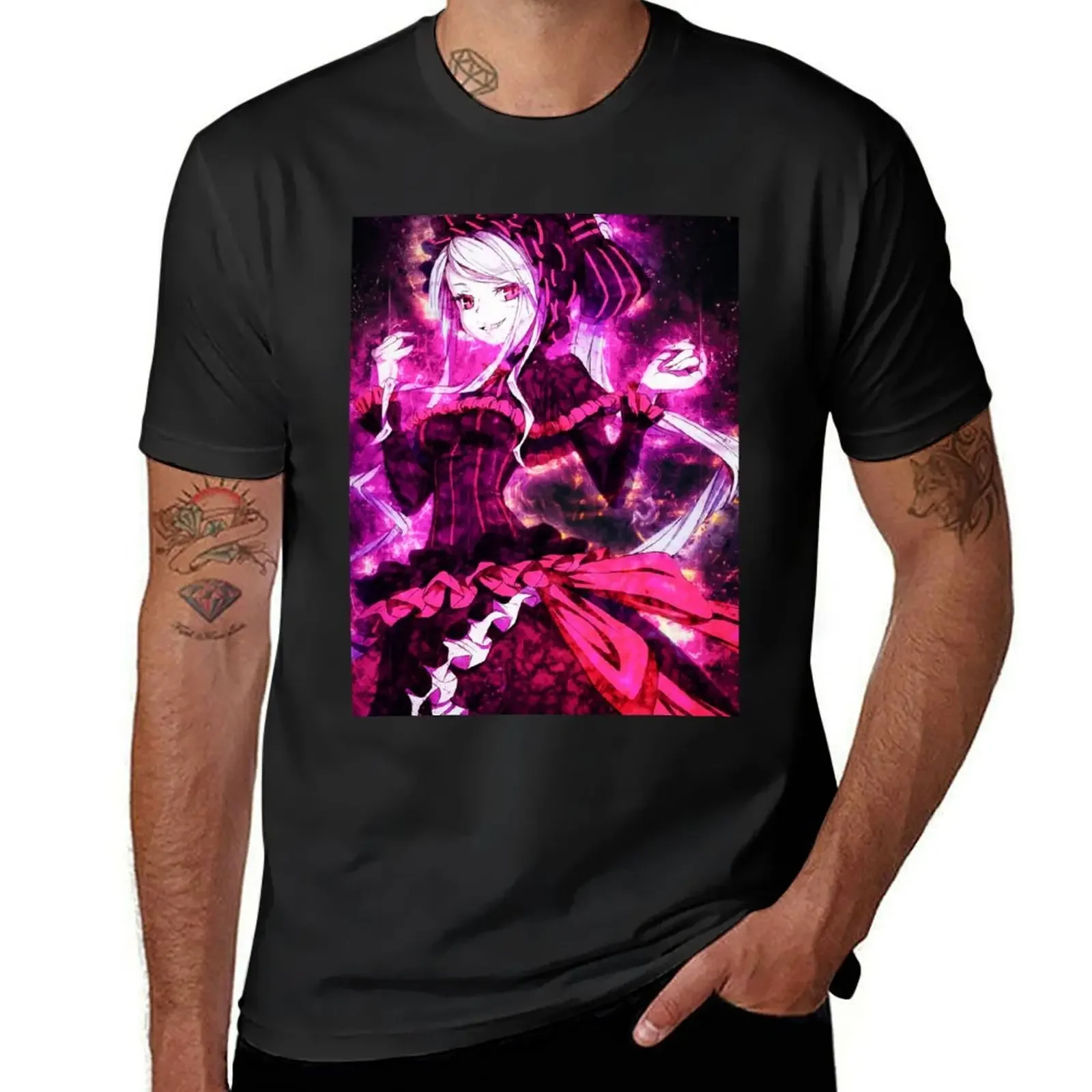 Camiseta de Shalltear Bloodfallen Overlord para hombre, ropa con gráfico de aduanas, vintage, paquete